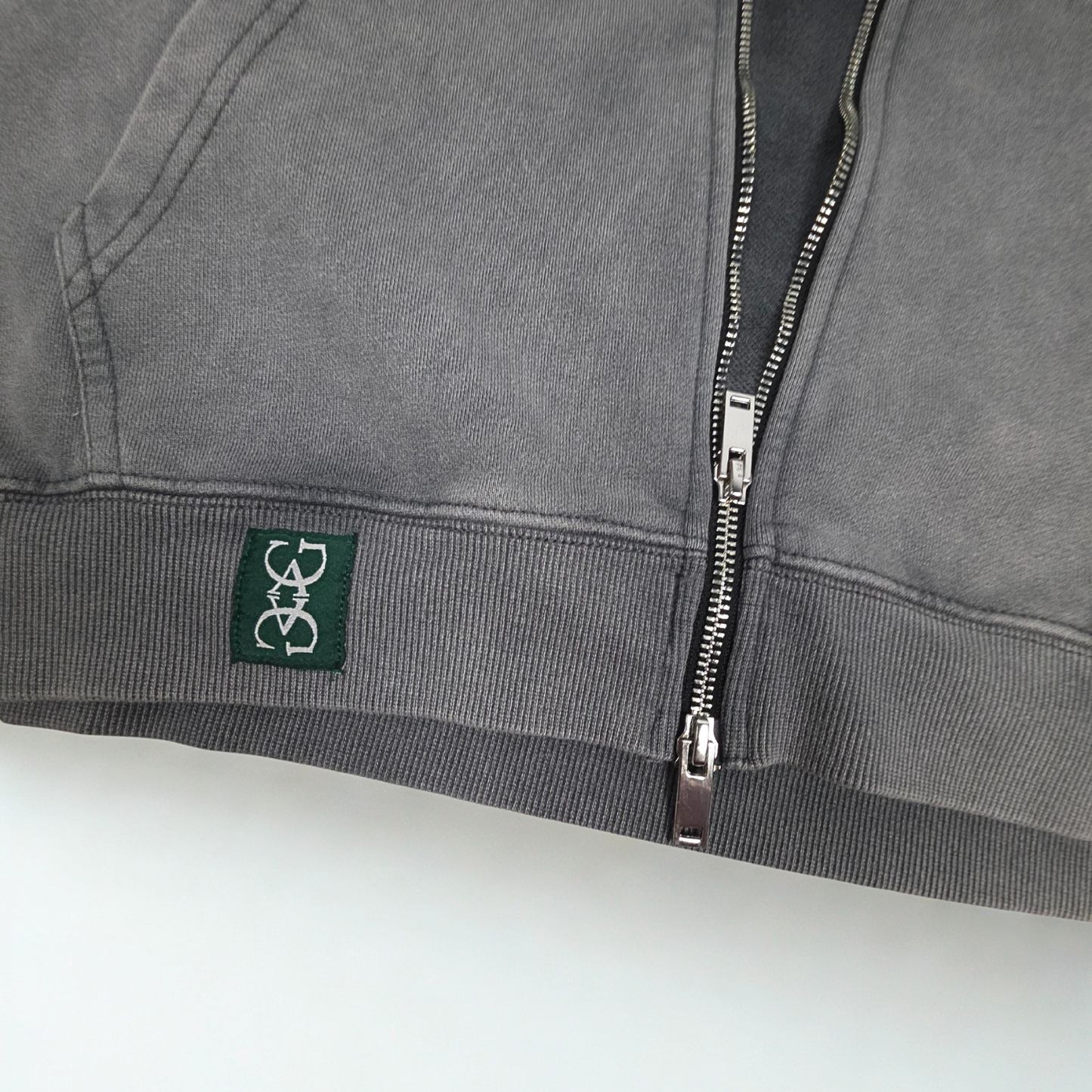 Quartz Pulse Hoodie – Acid Washed Grey