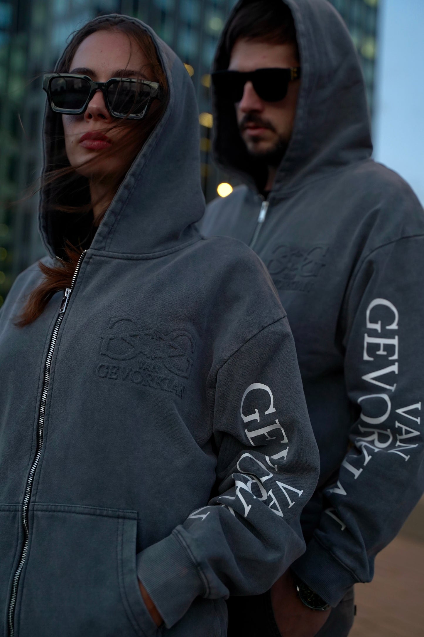 Quartz Pulse Hoodie – Acid Washed Grey