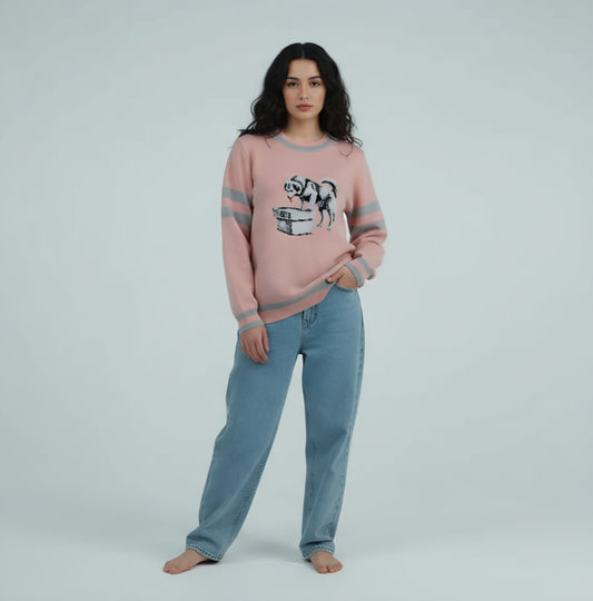 van Gevorkian Thirsty Gampr Salmon Pink Sweater