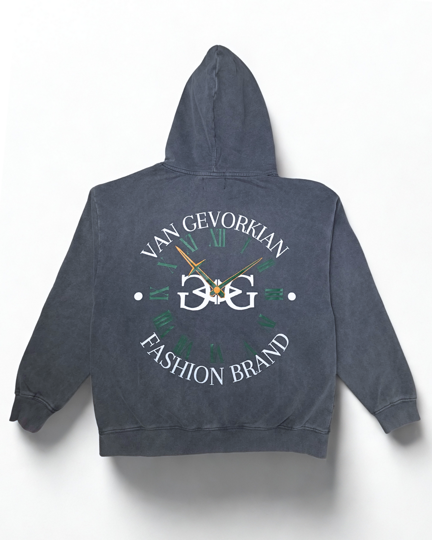 Quartz Pulse Hoodie – Acid Washed Grey